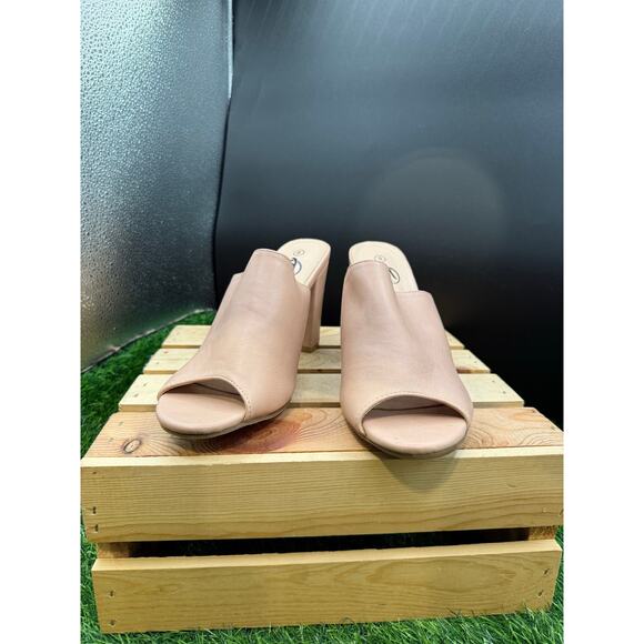 Trary- Nude -Open Toe Heels- Size 9 - Picture 6 of 10